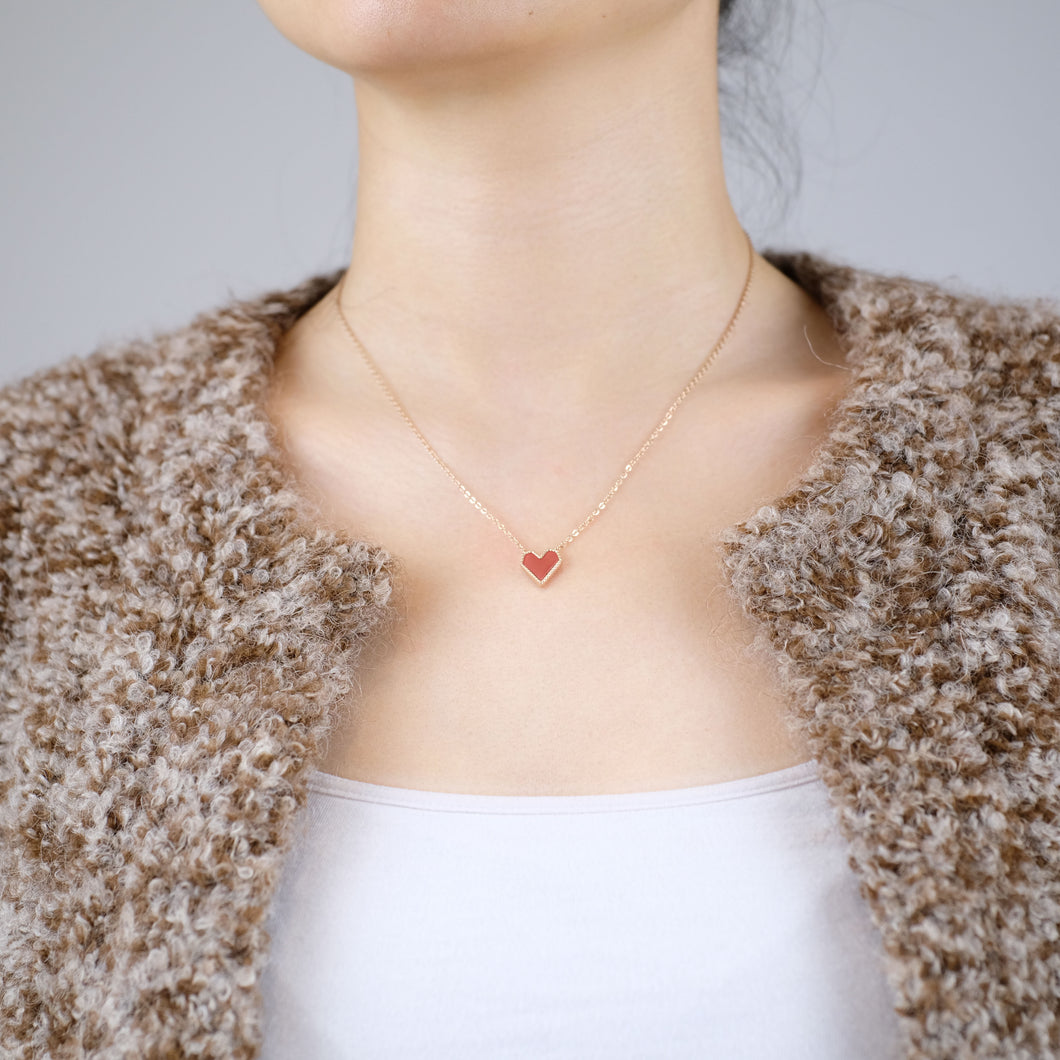 The Fortune Red Heart Necklace