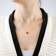 Load image into Gallery viewer, The Fortune Red Heart Necklace
