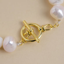 Load image into Gallery viewer, Baroque Pearl with Sterling Silver Bracelet
