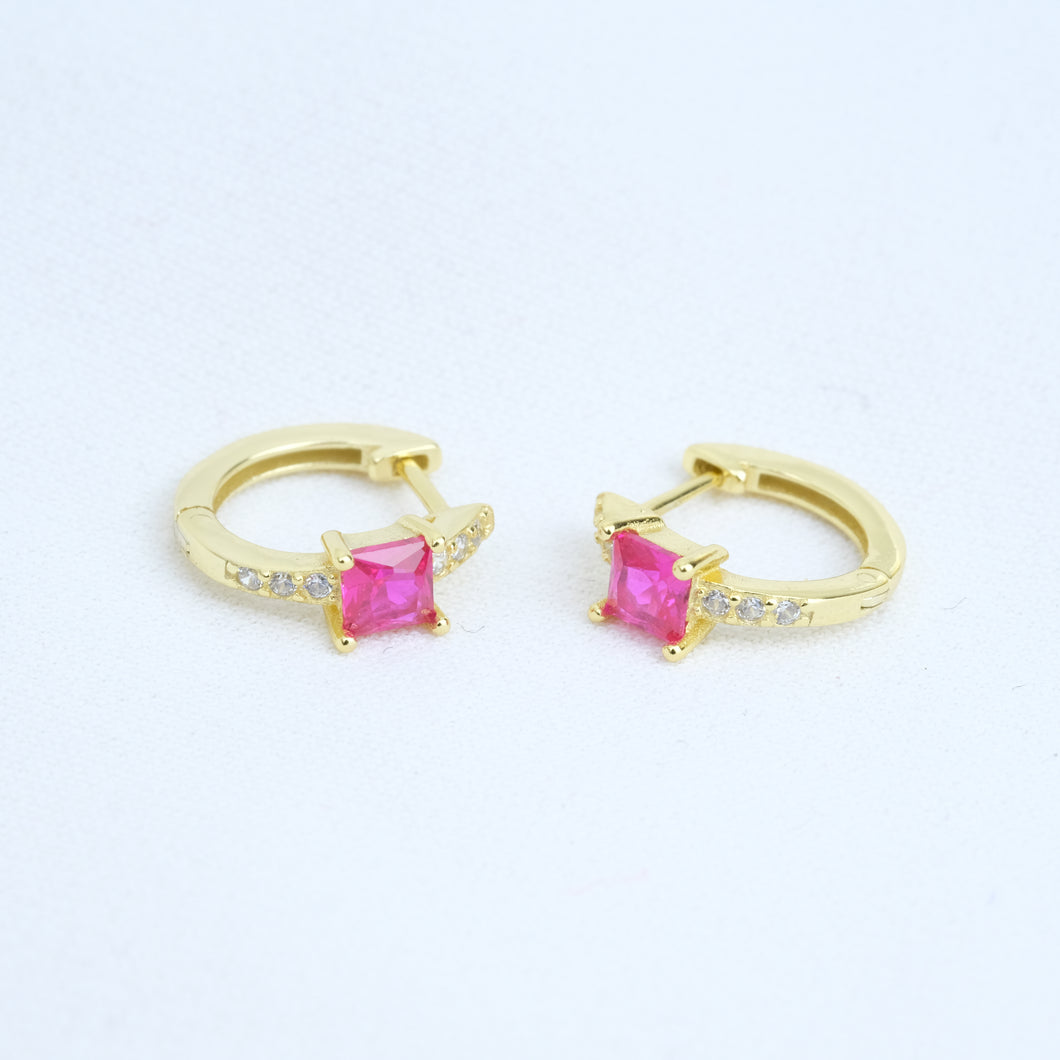 Colored Mini Huggie Earrings